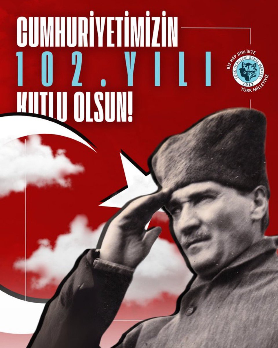 Cumhuriyetimizin 102. Yılı Kutlu Olsun! 🇹🇷