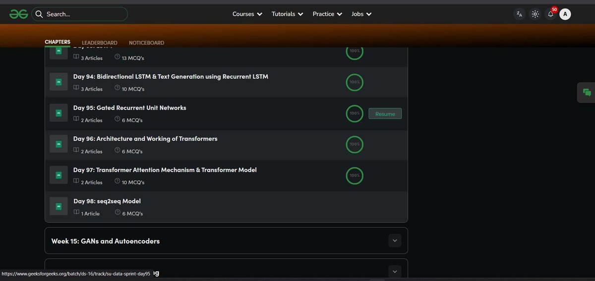 Ankit_Kumar1304's tweet image. 🔥 Day 97: Skill ignition in full swing.   Kicked off my learning sprint with GeeksforGeeks bringing ML to ambition 💥
📘Course
geeksforgeeks.org/batch/ds-16?ta… 
 
 @geeksforgeeks   #skillupwithgfg #nationskillup #CodeWithPurpose #TechForChange