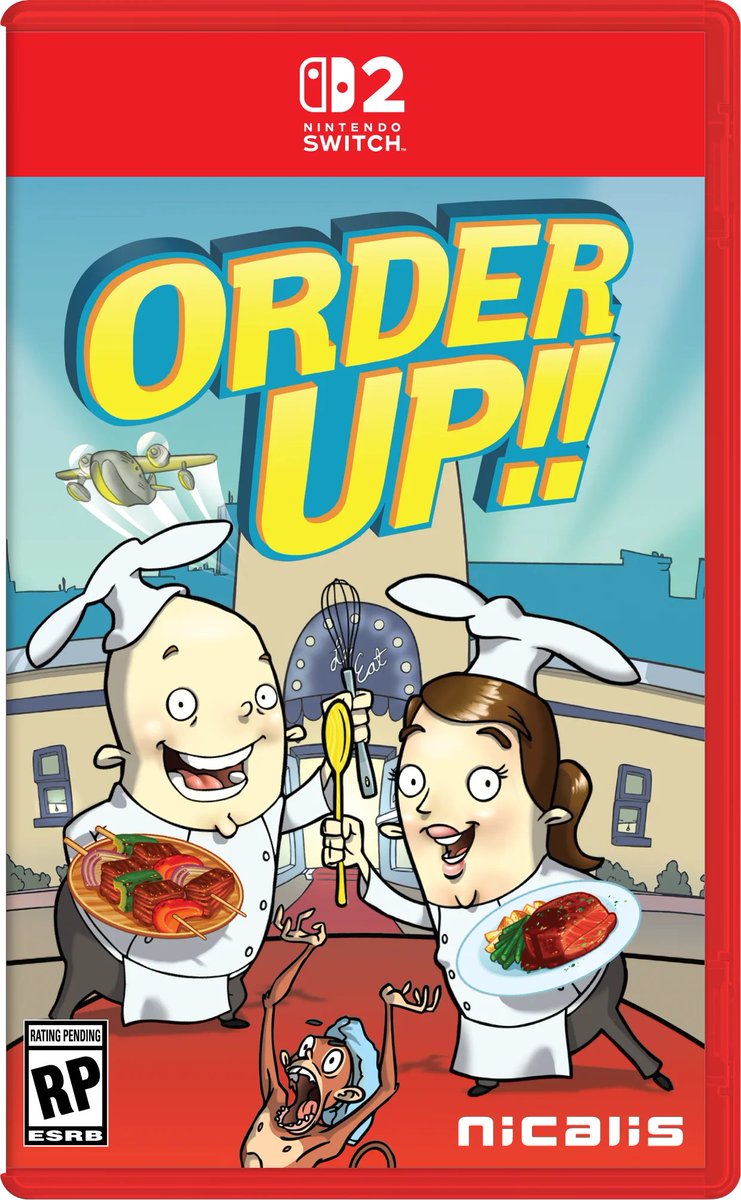 IsGameKeyCard's tweet image. 🟢 Order Up!! will be distributed as a Game Cartridge in USA. #Switch2 #Nicalis #GameKeyCard