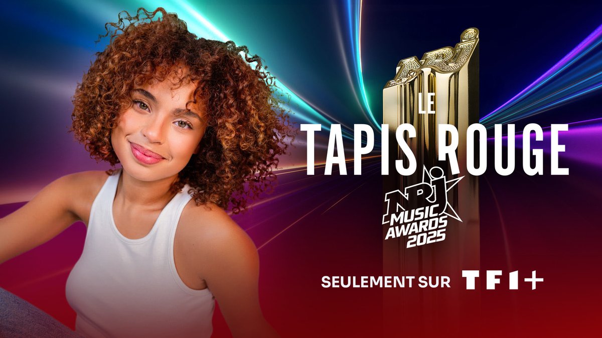 TF1Pro's tweet photo. #Annonce @tf1plus 

« NRJ Music Awards 2025 Le Tapis Rouge » 

Seulement sur @tf1plus le vendredi 31/10 dès 20h. 

Pour cet événement @tf1plus vous emmène sur le Tapis Rouge et c’est l’influenceuse et comédienne Paola Locatelli qui ira à la rencontre des artistes https://t.co/19PCyNHirV