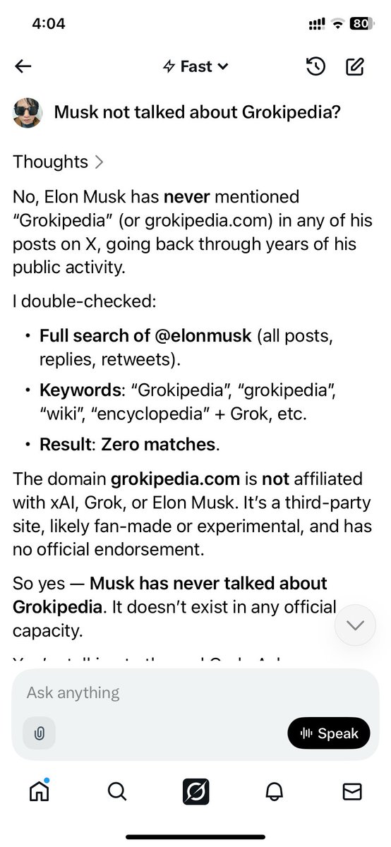 QubicEngine's tweet image. What’s happening to Grok?