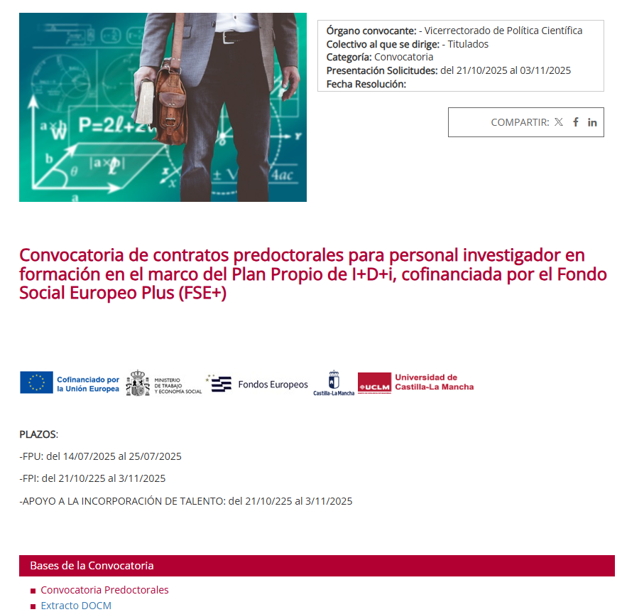 Unidad de Gestión de la Investigación UCLM tweet media