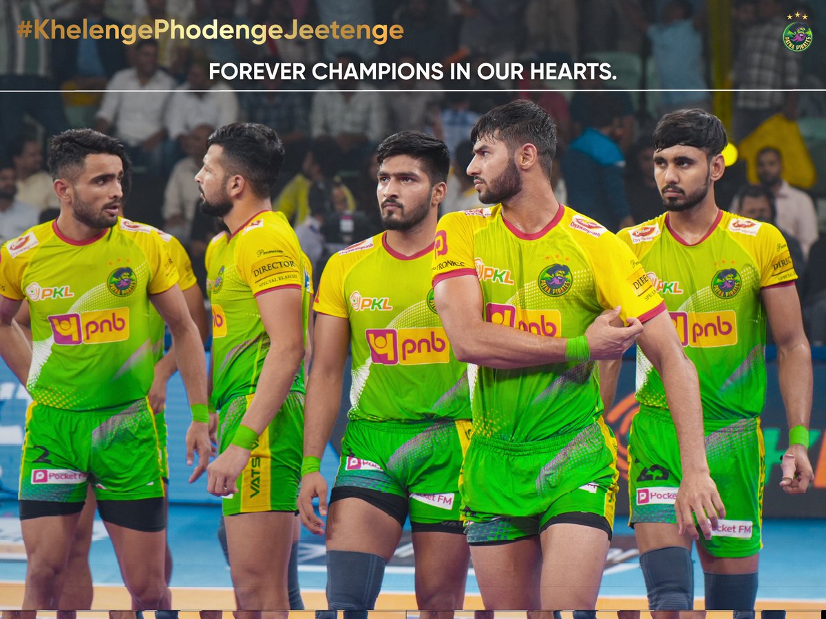 PatnaPirates's tweet photo. Yeh jazba aur dedication hamesha Patna Pirates parivar ka hissa rahega💚

#KhelengePhodengeJeetenge #starsports #ProKabaddi #pkl2025 #piratementality #patnapirates #PKLSeason12 #season12 https://t.co/Cvu6yoASBq