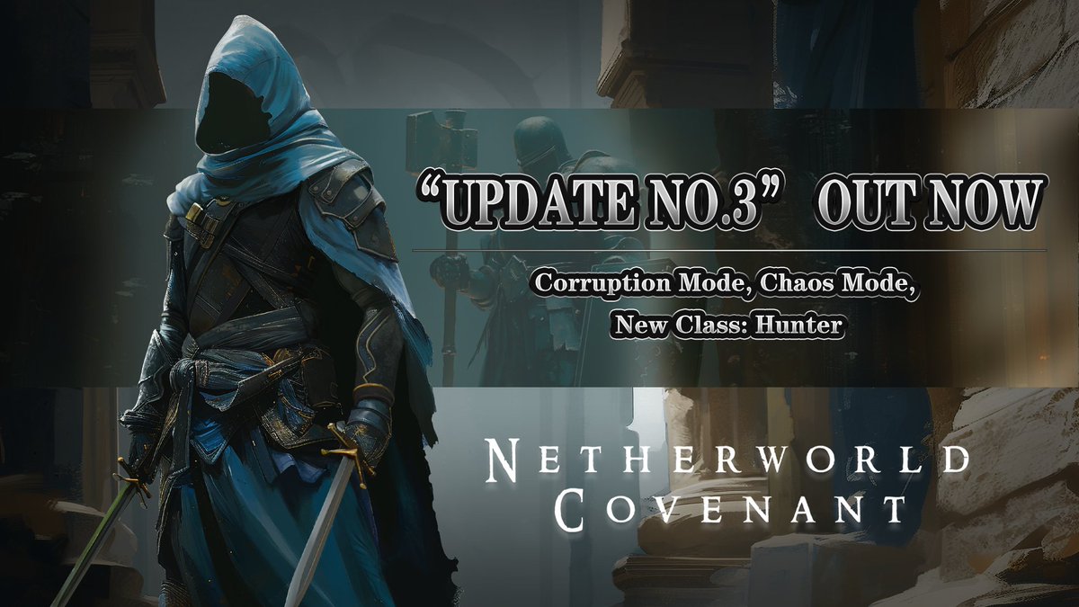Infini_Fun's tweet image. The v0.9 update for Netherworld Covenant is now live on Steam and EGS! New corruption mode, chaos mode, and new class hunter are waiting for you to experience! We will offer a 15% discount from October 29th to November 3rd! #indiegame #indiedev #netherworldcovenant
