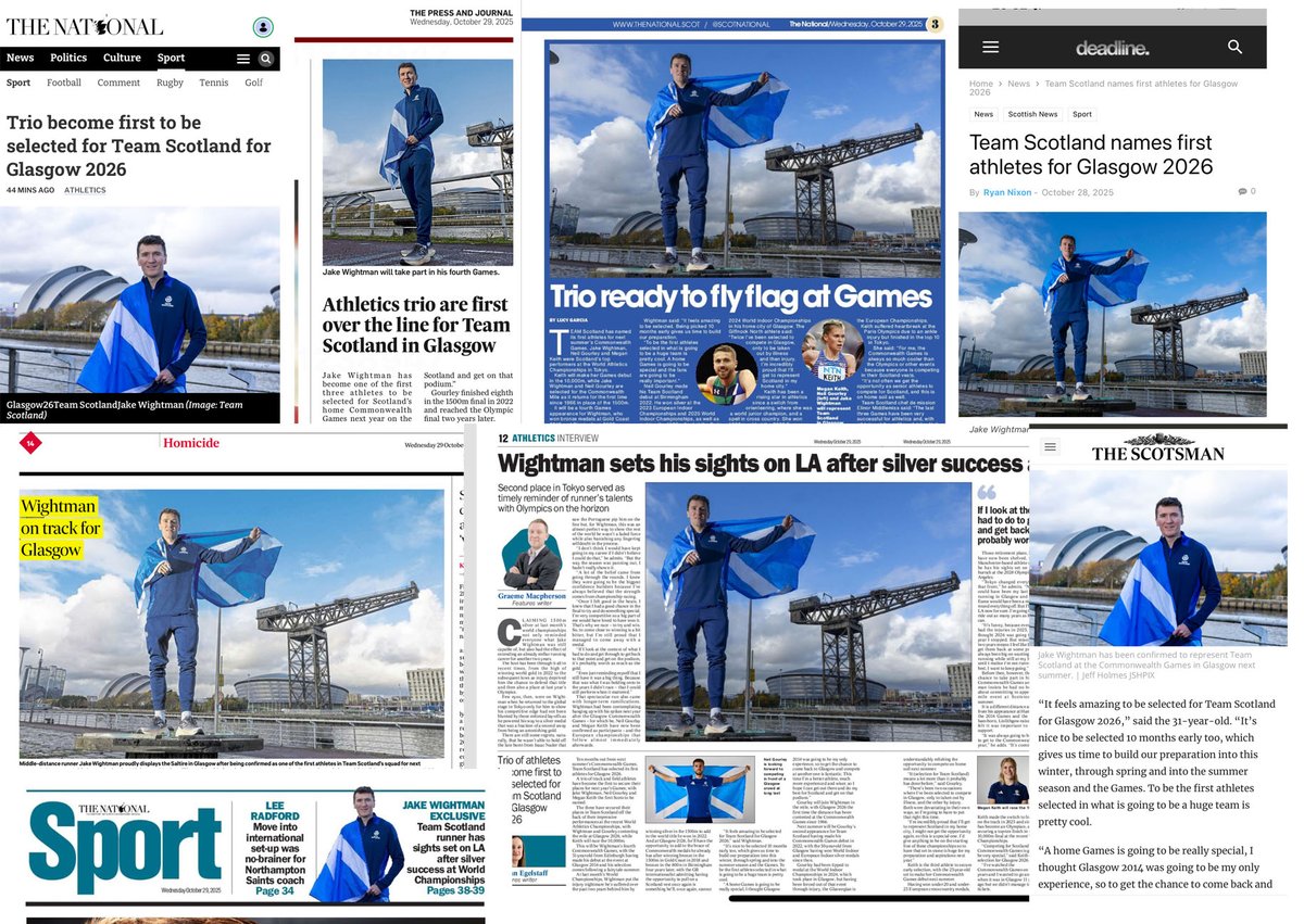 good start to the day and pleased with coverage of our images from Team Scotland photocall . good to see online, national and local papers using the pictures . all team effort <a href="/Team_Scotland/">Team Scotland</a> <a href="/Glasgow_Live/">Glasgow Live</a> <a href="/thecgf/">Commonwealth Sport</a> <a href="/Glasgow_2026/">Glasgow 2026</a>