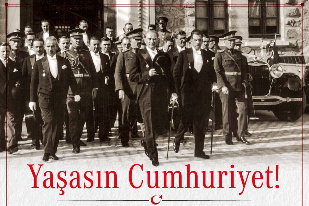Türkiye Cumhuriyeti'nin 102. yılında, başta Gazi Mustafa Kemal Atatürk'ü, istiklal mücadelemizde vatan uğruna gözlerini kırpmadan kendilerini feda eden şehit ve gazilerimizi rahmetle anıyoruz. 

29 Ekim Cumhuriyet Bayramımız Kutlu Olsun.
Yaşasın Cumhuriyet 🇹🇷🇹🇷🇹🇷🇹🇷
