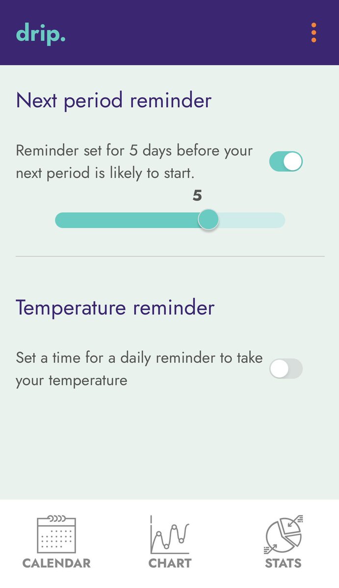 drip. period & fertility app tweet media