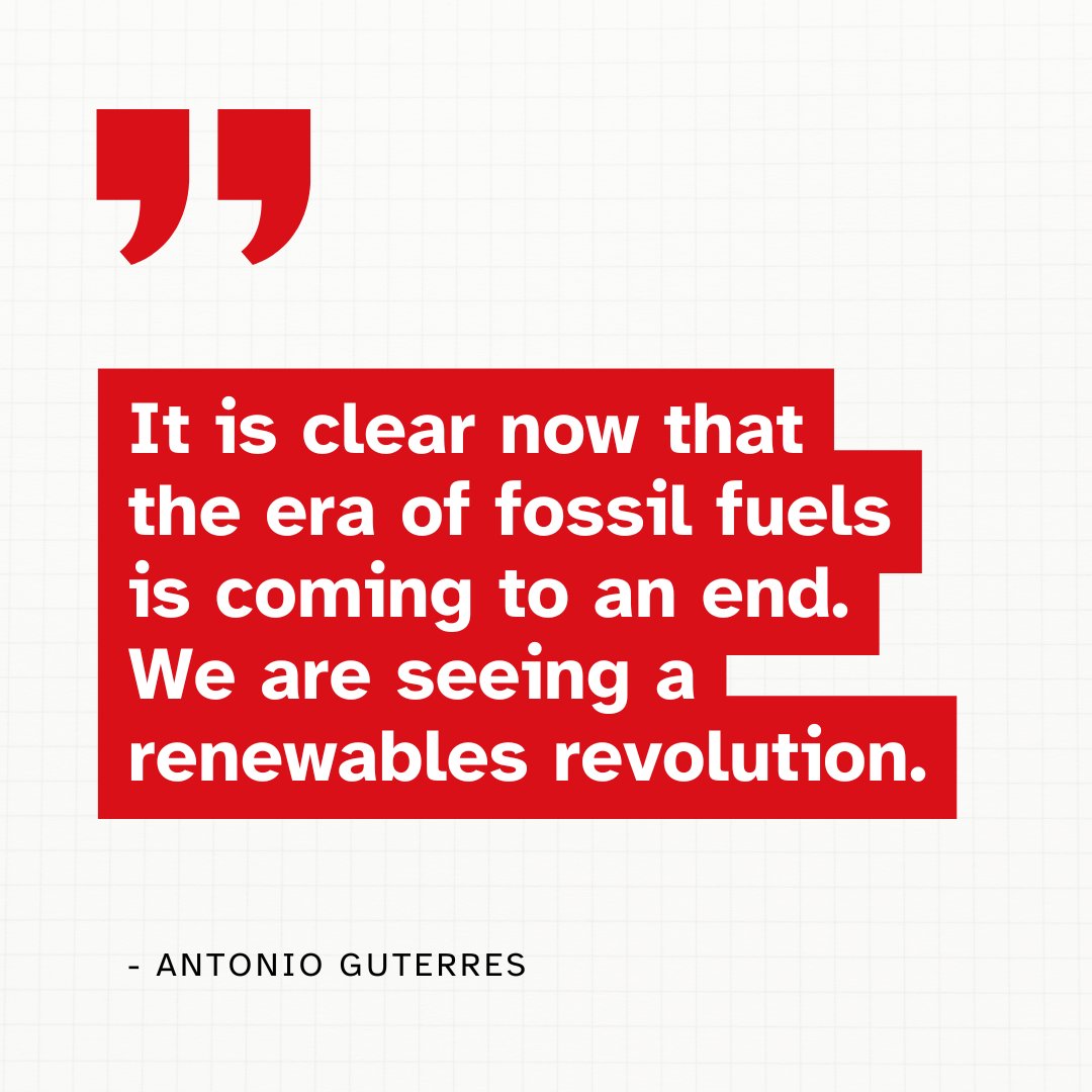 DontGasAfrica's tweet photo. The end of the fossil fuel era is already here!
A renewables revolution is underway, and there’s no turning back!
#EndFossilFuels #Actforclimate https://t.co/DbacFCjixX