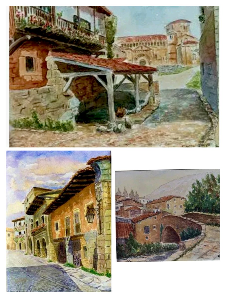 Mis comienzos con acuarelas 1985.