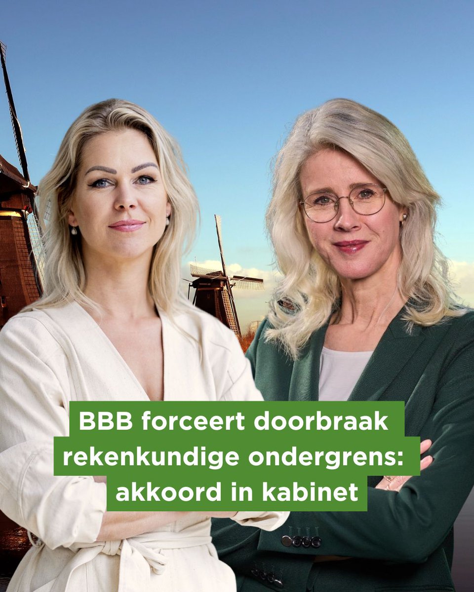 bartjanoplaat's tweet image. De enige twee dames die beweging kregen in het #stikstof dossier. Hulde @FemkeMarijeW en @minister_vro.
#BBBLevert #stemBBB @BoerBurgerB