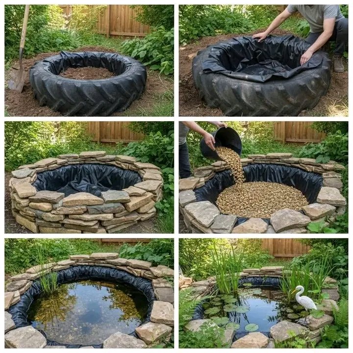 ManishimeH1's tweet photo. How to Create a Small Garden Pond Using a Tire

Building a mini pond with a recycled tire is a simple and eco-friendly way to bring life and charm to your outdoor space. https://t.co/uaw0iELvz4