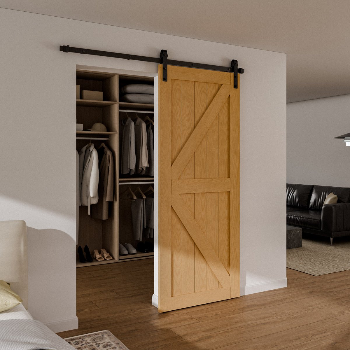 boxichen1's tweet image. Give your room a glow-up with the CCJH 6ft Sliding Barn Door Hardware Kit! 🚪🔧
✅ Fits 3ft single doors
✅ Full hardware kit included
✅ Quick &amp;amp; easy setup
Perfect for #DIY lovers and #HomeRenovation projects!
🔗 [ccjh.shop/products/1-8m-…]
#BarnDoor #HomeDIY #RusticStyle
