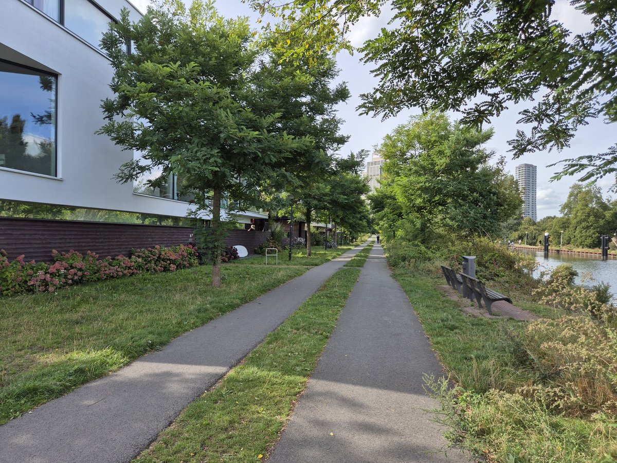 NandaSluijsmans's tweet image. Een straat in Amsterdam, met #karrenspoor.🌱 Stel je voor als alle kleine woonstraten er zo uitzien.🤩 

Bereikbaar, autoluw. Af en toe een passeerstrook erin. Goed begaanbaar voor voetgangers en fietsers. Perfect voor een fijne, trage en mooie straat!