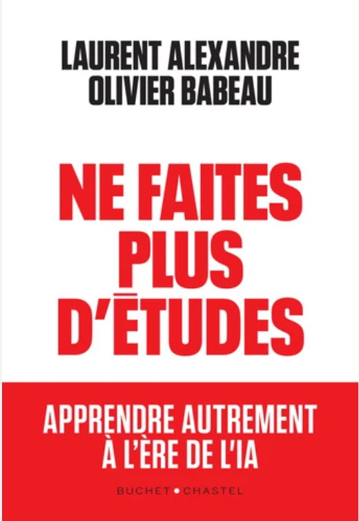 J'ai lu le livre de <a href="/dr_l_alexandre/">Docteur Laurent Alexandre</a> et <a href="/OlivierBabeau/">Olivier Babeau</a>.  

Je suis dubitatif.🤔

En France, avoir un diplôme est très important pour trouver un #emploi et l’absence de titre est un handicap aux yeux des recruteurs.