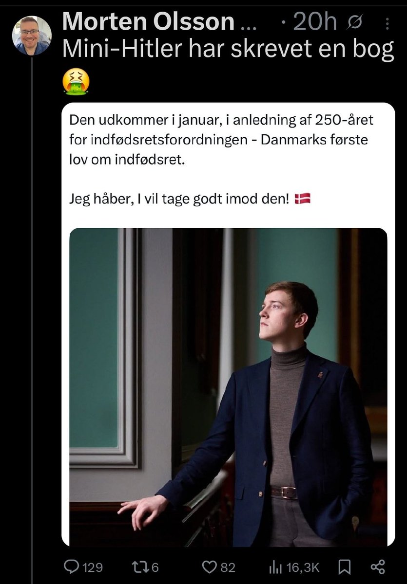 StormOverEuropa's tweet image. Case in point. De her typer vil sikkert benægte, at de ønsker Mikkel død, men de sammenligner ham med en person, der står som det største symbol på ondskab i det liberale samfund. Hvordan kan vold ikke være berettiget, hvis det kan afværge et nyt holocaust eller lignende?
De har…
