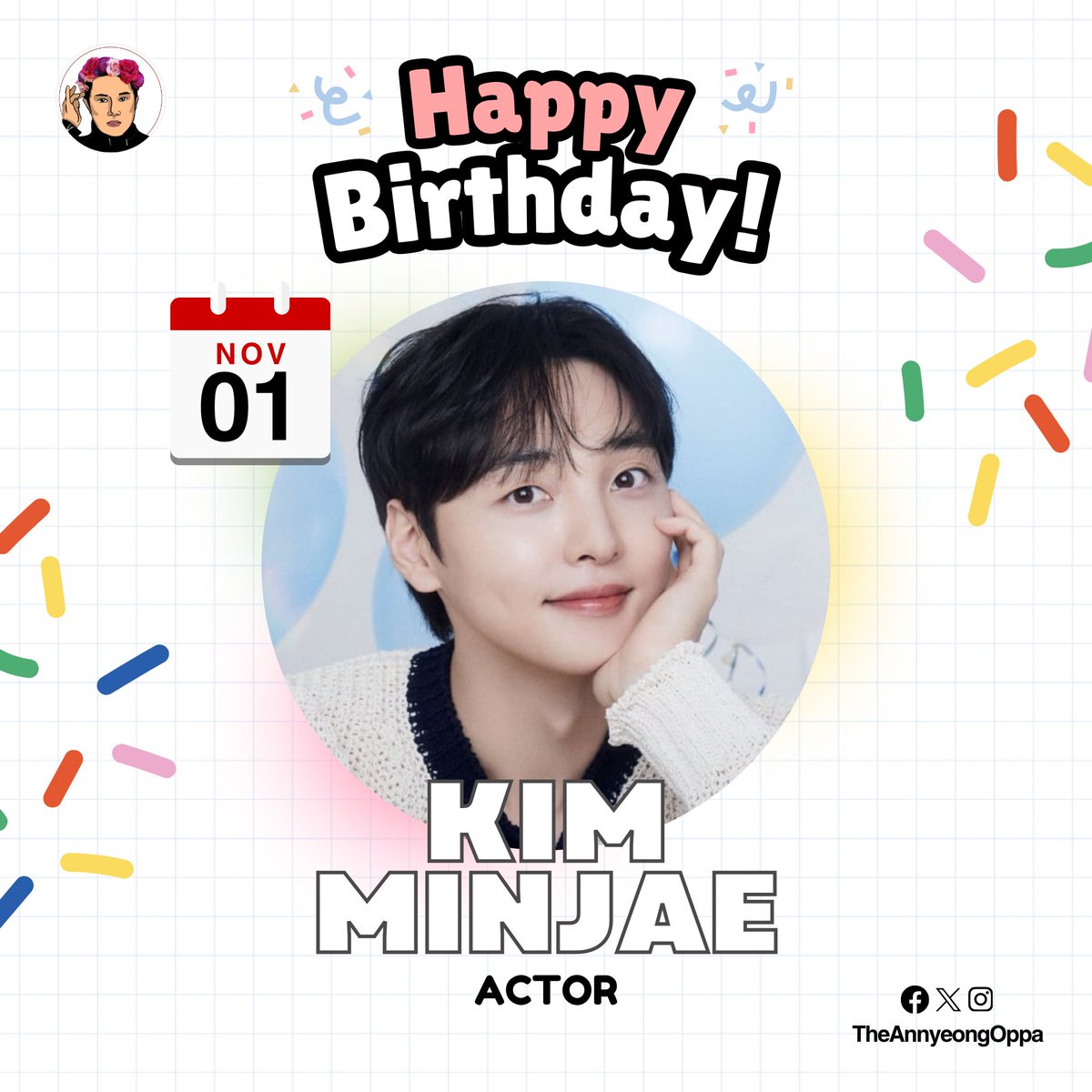 Kim Minjae is celebrating his special day! 🥳

Happiest birthday to the amazing Kim Minjae! May you feel loved and blessed on this special day! We are here to support you! ❤️🎉

For more K-drama updates, visit: annyeongoppa.com

#HappyKimMinjaeDay