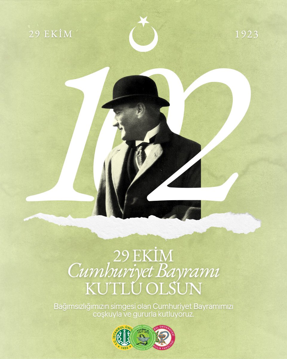 🇹🇷Cumhuriyet, milletimizin yeniden doğuşudur.

Atatürk’ün bizlere bıraktığı en değerli miras olan Cumhuriyet; özgürlüğün, eşitliğin ve çağdaşlığın simgesi. 102 yıldır bu emaneti gururla geleceğe taşıyoruz.

Minnetle, saygıyla… Yaşasın Cumhuriyet! ❤️🤍