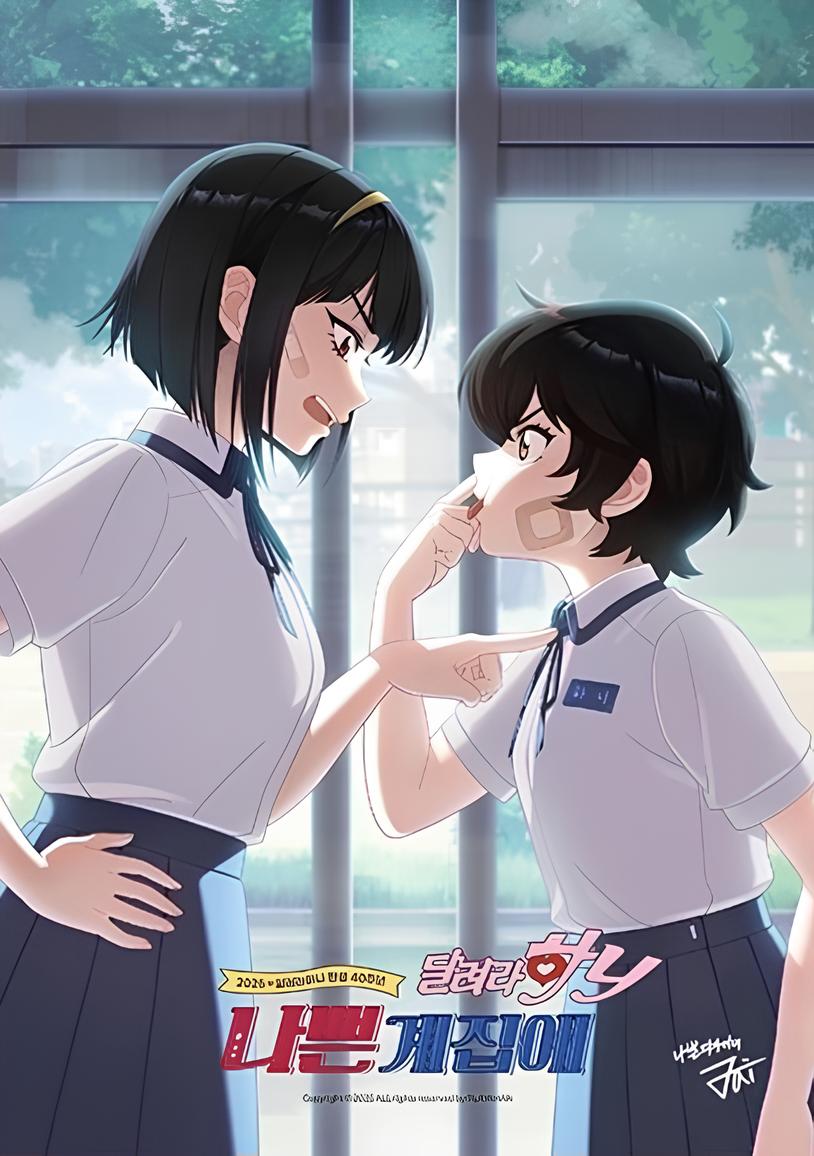 수상할만큼 특전으로 백합 포스터를 뽑아내는 달려라 하니