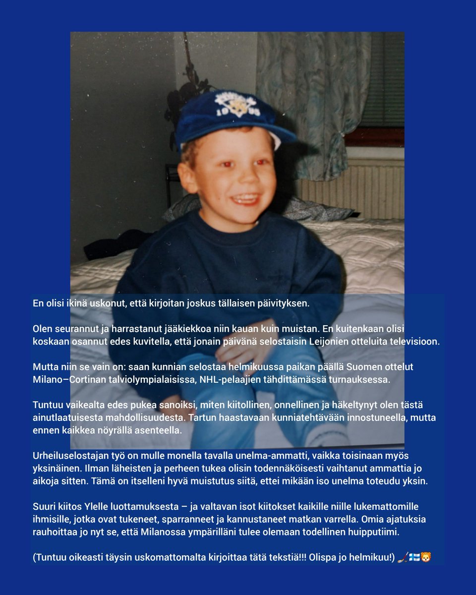 Olympiajääkiekko palaa Ylen kanaville helmikuussa – Tässä on Ylen jääkiekkostudion kokoonpano

yle.fi/aihe/a/20-1000…