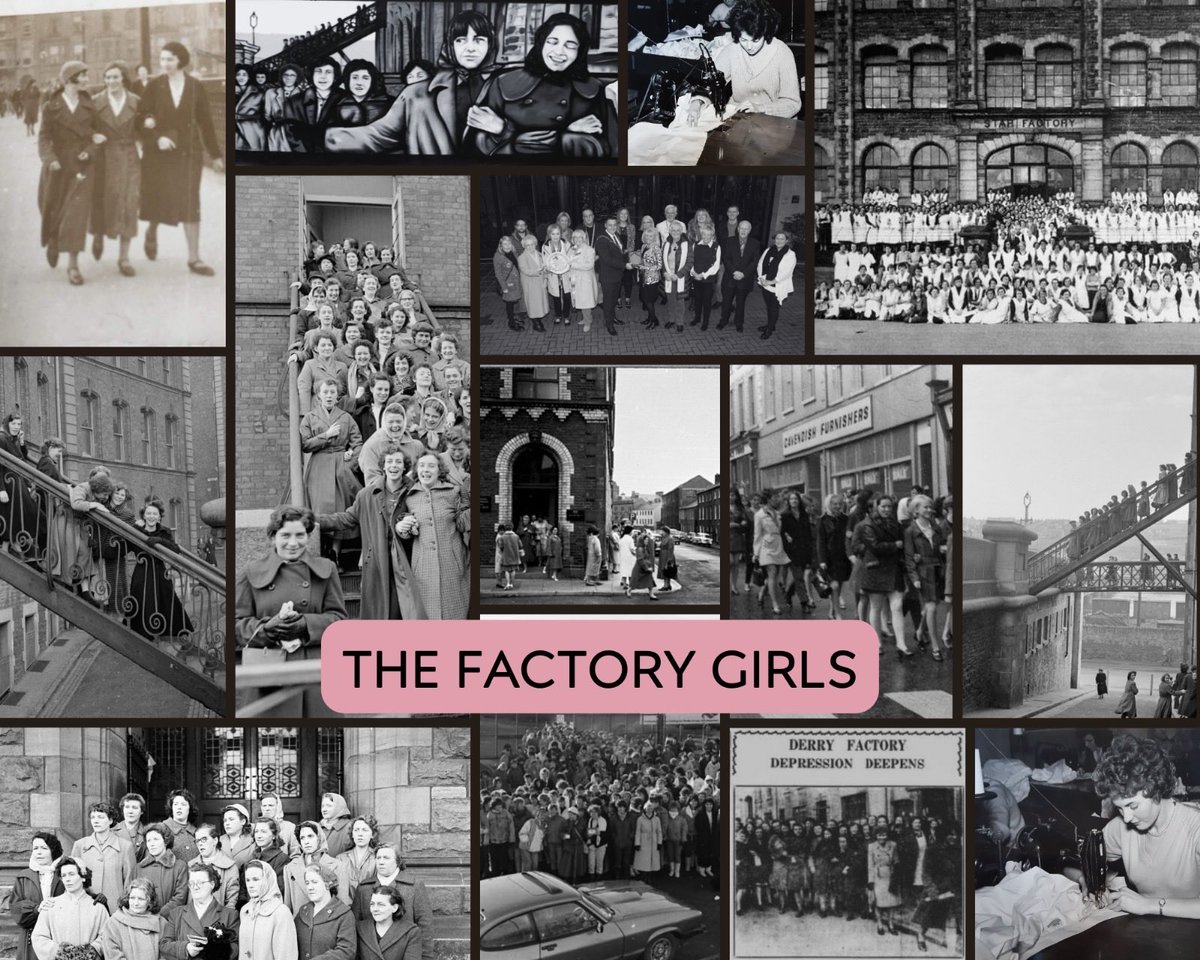 An honour to have tea &amp; buns with the inspirational team <a href="/StageBeyond/">Stage Beyond</a> 
Presenting a donation from the proceeds raised from our 2025 Shirt Factory Calendar - which shares the legacy of this important #herstory and heritage from the City. 
#FactoryGirls 🏭
derrynow.com/news/local-new…
