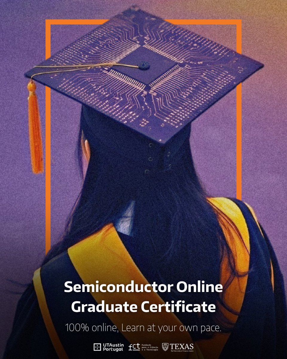 UTPortugal's tweet photo. The race for #semiconductor talent is global and Portugal is stepping up.

To meet the growing demand for engineers and researchers in advanced chip design and manufacturing, the @UTPortugal is supporting Graduate Certificate in Semiconductor Science and Engineering. https://t.co/OSxRcaM36i