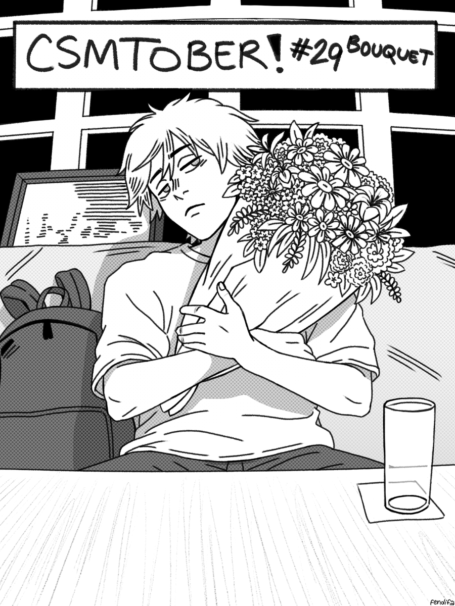 Fendifaaa's tweet photo. Day 29 : Bouquet

#CSMTOBER #chainsawman https://t.co/XIAedXqouK