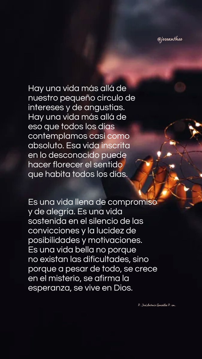 La vida buscando sentido...