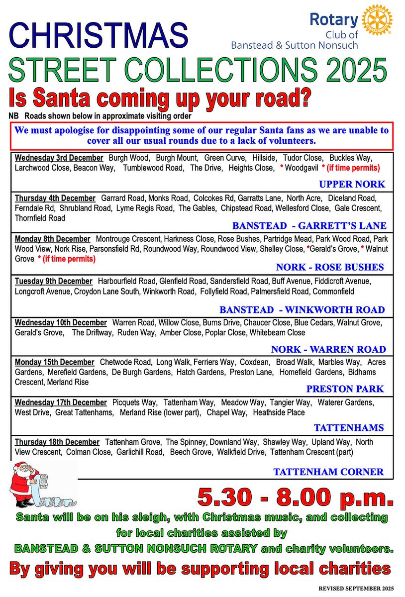 Banstead & Sutton Nonsuch Rotary tweet media