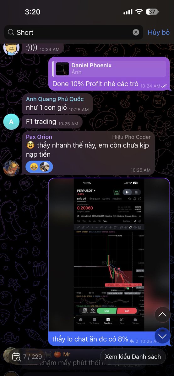 Day 10 tại #UniversityOfPhoniex 
AE mở mắt bằng pháo dàn Short từ đêm 28/10 $Bnb ra tin đốt Bnb _ University thì đi Short $Bnb . 
📉Trưa trước khi đi ngủ làm 1 nháy 10% $Perp nữa ... Cám ơn Thần coin phù hộ cả Trường 
t.me/PhoniexTrading…