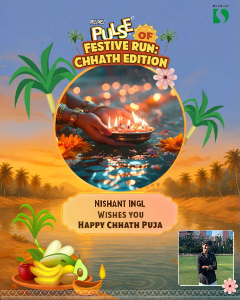 NishantIngle15's tweet image. Done
@PassPass_Pulse
#PulseOfFestiveRunChhathEdition
#PranJaayeParPulseNaJaaye #PulseKaPandal #PulseOfIndia #Pulse #Tangy #Tanginess #PulseCandy #Masaledaar #PulseToffee #PulseDeewana