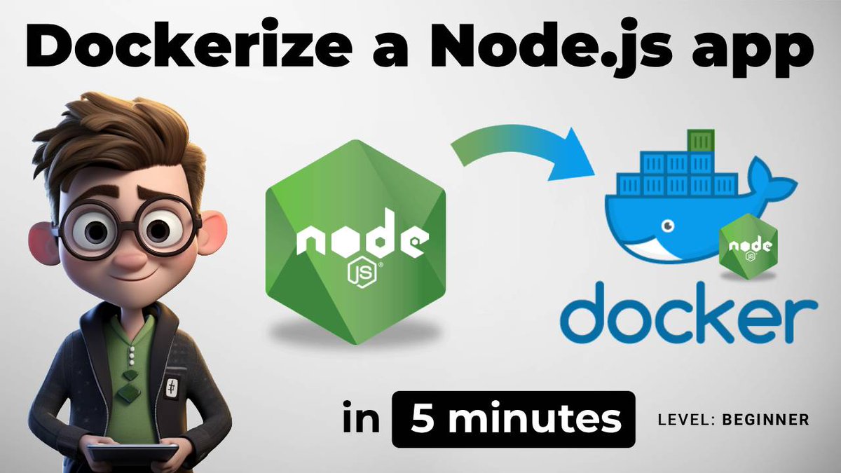 How to Dockerize a Node.js App (in under 5 minutes)
youtube.com/watch?v=6RdLX7…

#javascript #docker #container #WebDevelopment  #nodejs #coding #programming #backend