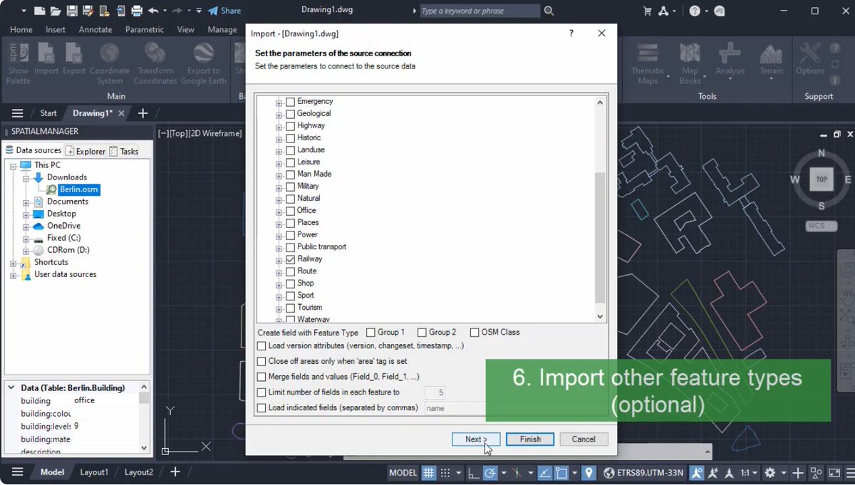SpatialManager's tweet image. @SpatialManager - Import OpenStreetMap (.OSM .OSC .PBF) data into CAD
Import your OpenStreetMap data into CAD

Whitepapers and videos: 
@AutoCAD: bit.ly/48RtcDE
@BricsCAD: bit.ly/4npuiK4
@ZWCAD: bit.ly/47s9ewz
@GstarCAD: bit.ly/3JAgkY5