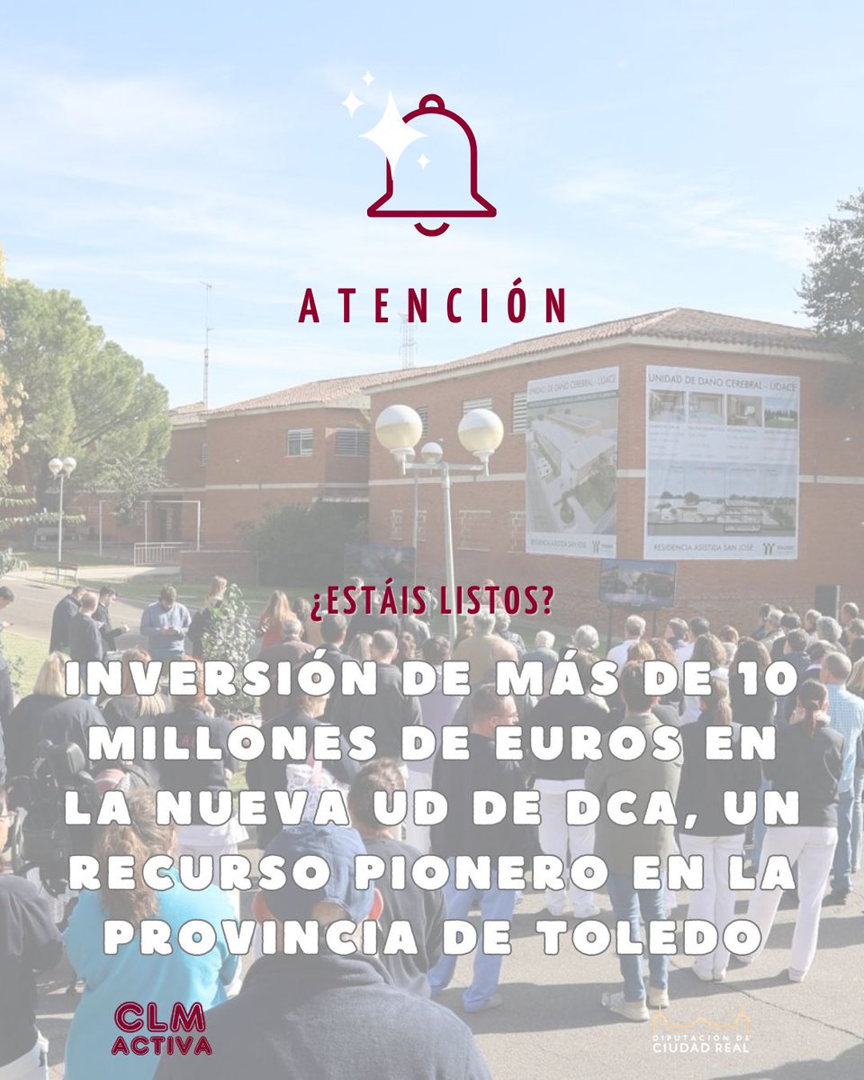 💙 Más de 10 millones de euros para la nueva Unidad de Daño Cerebral Adquirido en la Residencia San José (Toledo).
Un proyecto pionero que refuerza la atención a pacientes y familias, con espacios modernos, sostenibles y humanos.
#DiputaciónDeToledo #Salud #DañoCerebral