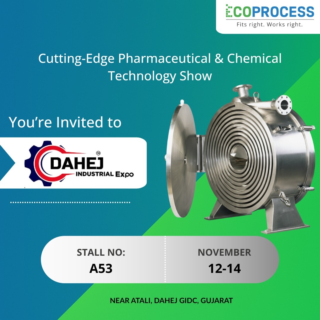 Economyprocess's tweet image. We’re Exhibiting at Dahej Industrial Expo 2025!
Discover how ECOPROCESS drives efficiency &amp;amp; performance with cutting-edge Vacuum &amp;amp; Process Solutions for the Pharma &amp;amp; Chemical industry.

📅 12–14 Nov 2025 | 📍 Dahej GIDC | 🏢 Stand A53

#Ecoprocess #DahejIndustrialExpo