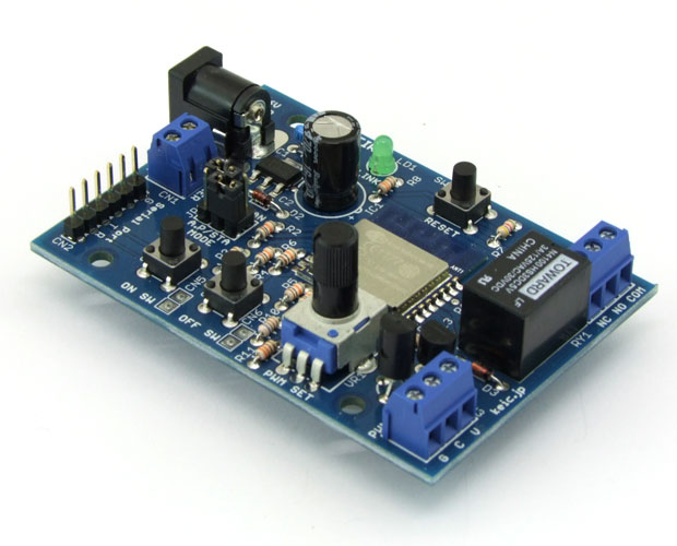 eleshop's tweet image. 【商品情報】共立プロダクツ Wi-Fiリレー【基板完成品】 / KP-WIFIRY
eleshop.jp/shop/g/g402513/
Wi-Fi経由でリレーを制御できる便利なボードです。「基板間で接続(要2枚)」「Wi-Fi機能を持った端末に接続」「既存のWi-Fi回線に接続」の3種類の接続方法で基板上のリレー接点出力とPWM出力を制御可能。