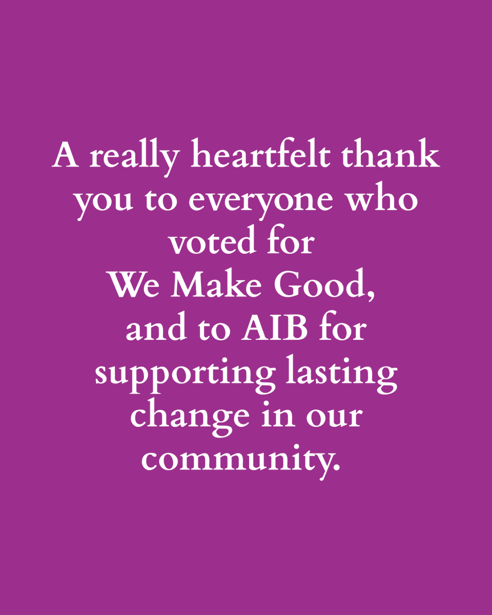 We Make Good tweet media