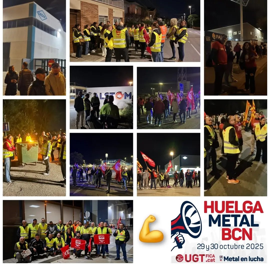 Gedia_ugt's tweet photo. GediaUgt apoyando la huelga del metal de Barcelona, en las puertas de Gedia España S.L.
💪🏻💪🏻💪🏻💪🏻💪🏻💪🏻🔥🔥🔥🔥
#gedia #gediapower #gediagroup #gediaespaña  #gediaugt #gediaautomotivegrour  #ugtficatalunya https://t.co/h9SS5BYrID