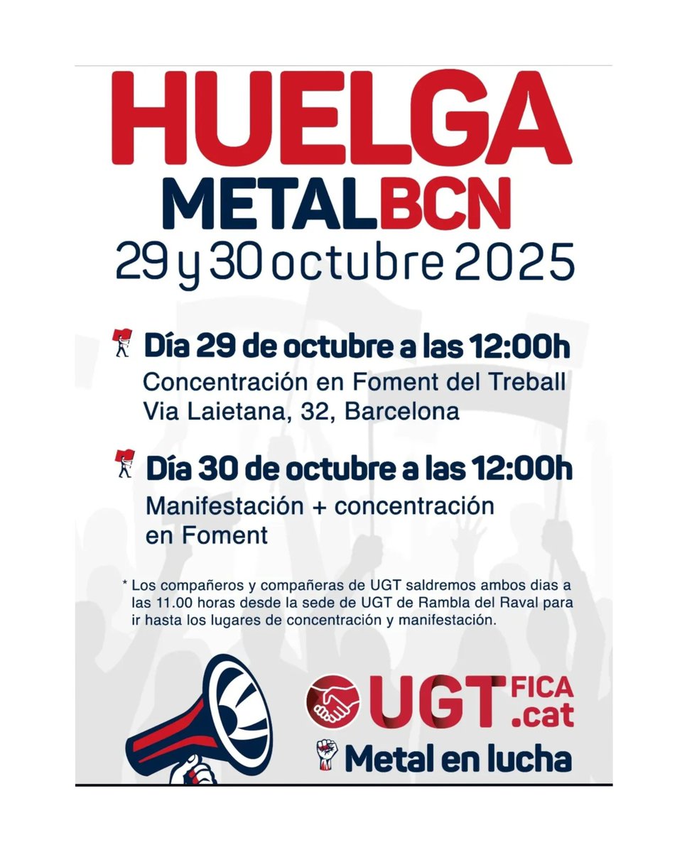 Gedia_ugt's tweet photo. GediaUgt apoyando la huelga del metal de Barcelona, en las puertas de Gedia España S.L.
💪🏻💪🏻💪🏻💪🏻💪🏻💪🏻🔥🔥🔥🔥
#gedia #gediapower #gediagroup #gediaespaña  #gediaugt #gediaautomotivegrour  #ugtficatalunya https://t.co/h9SS5BYrID