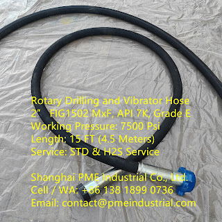 sh_pme's tweet image. 2” FIG1502 MxF, API 7K, Grade E, 7500 Psi, 15 FT 
pmeindustrial.com/api-7k-grade-e…

contact@pmeindustrial.com

#API7KGradeEhoses #7500psidrillinghoses #H2Sresistanthoses #oilfieldvibratorhoses #highpressurehydraulichoses #APIcertifieddrillingsupplies #corrosionresistanthoses