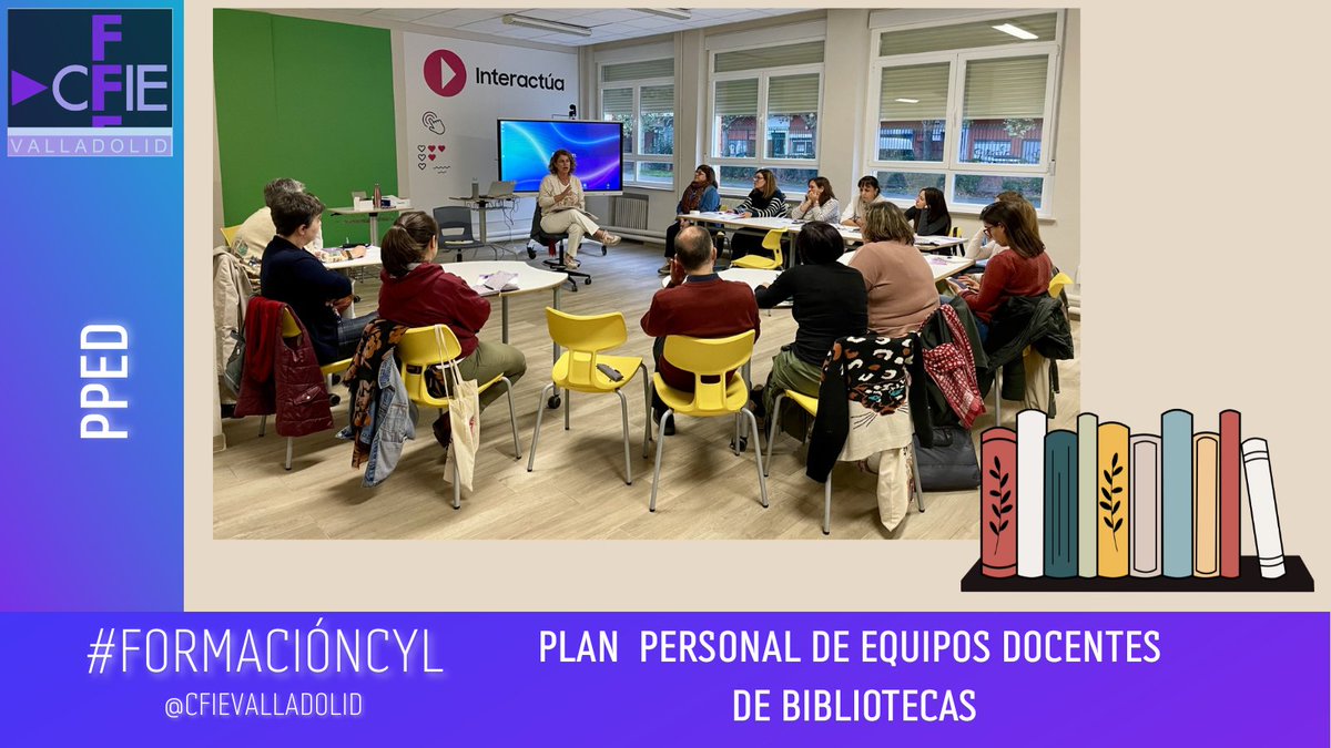 Arrancamos el 2º año del PPED de bibliotecas📚 con nuevas caras y muchas ganas de aprender y compartir experiencias.
Hoy propuestas de⤵️
✅contenidos
✅formación
✅calendario📆
¡Gracias por vuestro entusiasmo al fomentar el gusto por la lectura entre el alumnado! 👏