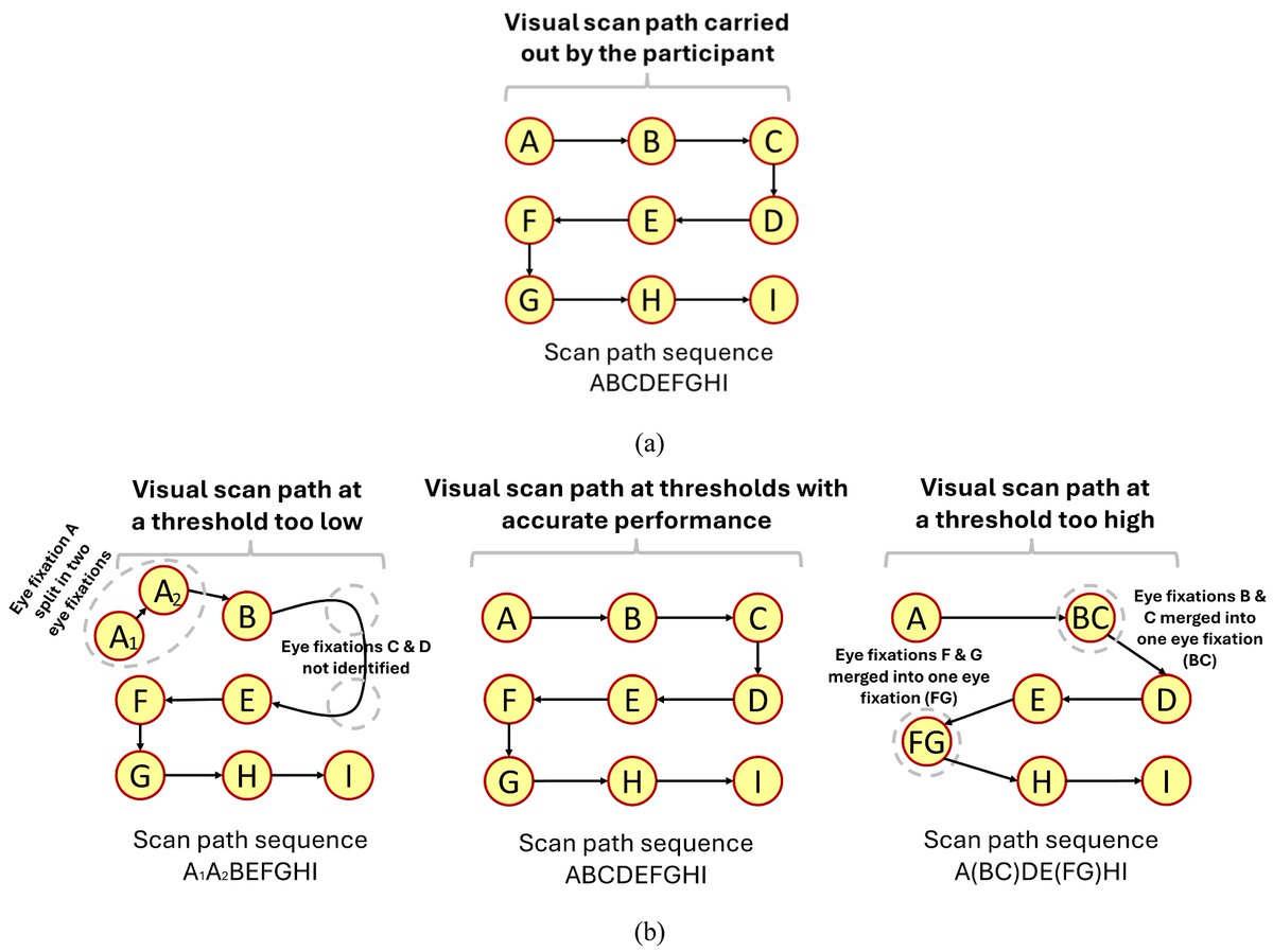 JEMR_MDPI's tweet image. We are excited to share a paper &quot;Computational Approaches to Apply the String Edit Algorithm to Create Accurate Visual Scan Paths&quot;, edited by Ricardo Palma Fraga and Ziho Kang.

Read the full text here: brnw.ch/21wX1nX

#eyemovement #scanpath #eyetracking #gaze #MDPI