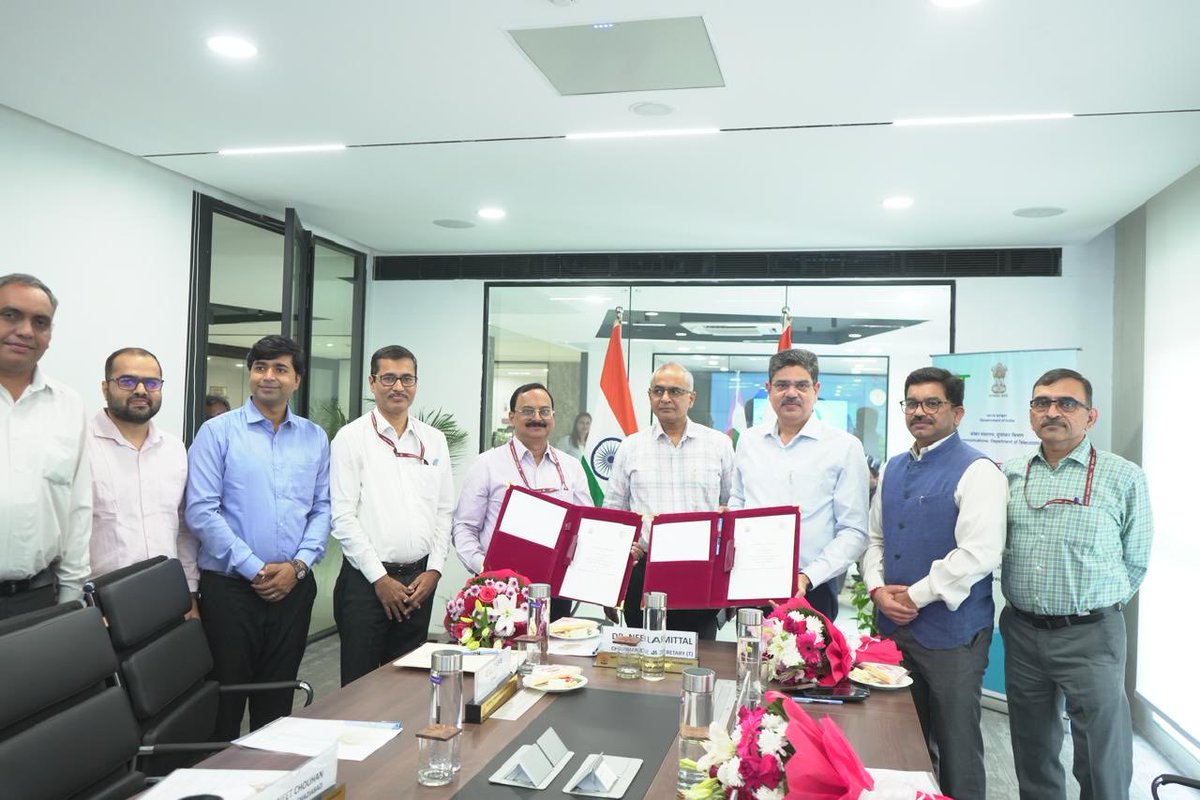 Signed MoU with National Communication Academy (T) of Ministry of Communications, Govt. of India for training and research with DG NCA-T. ⁦<a href="/IIM_Calcutta/">IIM Calcutta</a>⁩ shall also be contributing its bit in policy formulation for the ministry. Secretary Communications was also present.