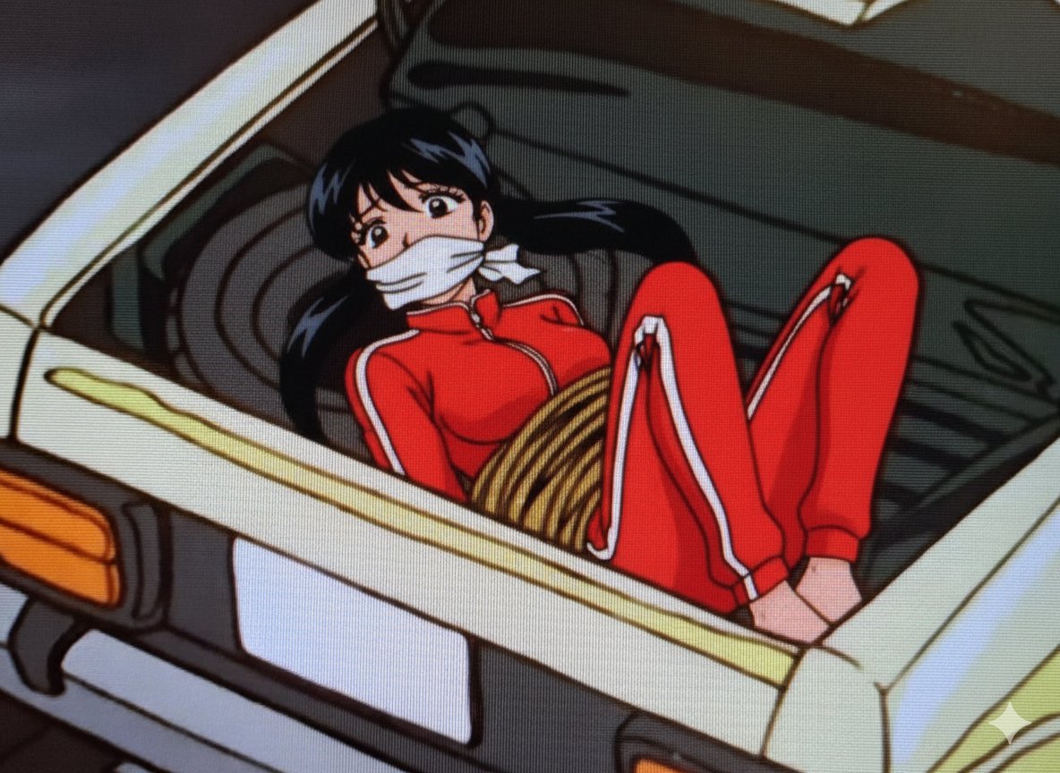 kintoresm's tweet photo. ルパン三世の変装する為の緊縛シーンは男性が基本なのでAIで女性に。下着姿だと拒否率が高いのでジャージ姿に。 https://t.co/EiTGmW4S0f