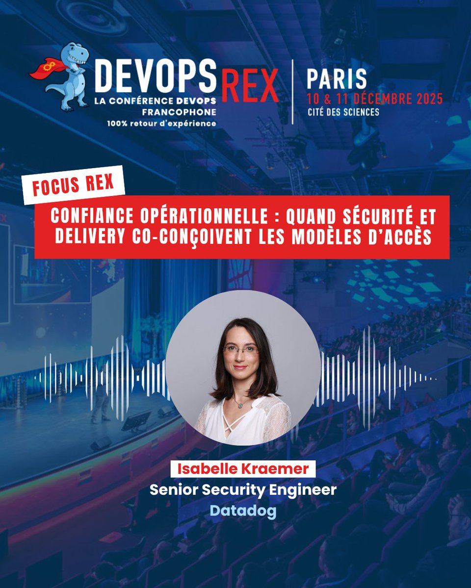 devopsREX's tweet image. [FOCUS REX] Confiance opérationnelle : quand Sécurité et Delivery co-conçoivent les modèles d’accès

Et si la sécurité n’était plus un frein, mais un levier de confiance 

Inscrivez-vous dès maintenant pour ne pas rater ce rex: devopsrex.fr/fr/inscription

#devopsrex