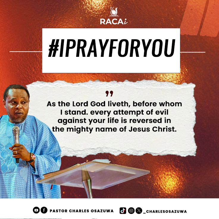 _charlesosazuwa's tweet photo. #IPrayForYou

As the Lord God liveth, before whom I stand. every attempt of evil against your life is reversed in the mighty name of Jesus Christ.

#pastorcharlesosazuwa #PropheticDeclaration #pray #RACAi #RefiningDestinies #empower #todoallthings https://t.co/SERyEJo3Pd
