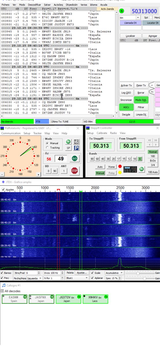 Band Open  50mhz EU to AS