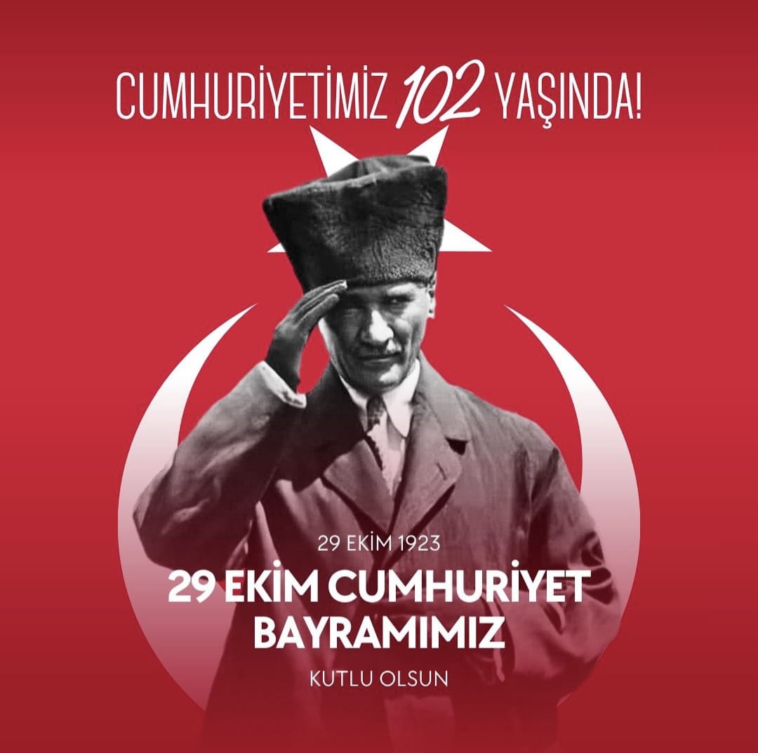 Türkiye Cumhuriyetinin 102nci kuruluş yıldönümünü tebrik ediyor ve nicelerine kavuşmayı diliyorum.

Saygı ve sevgilerimle,

Doç. Dr. Murad Kayacan