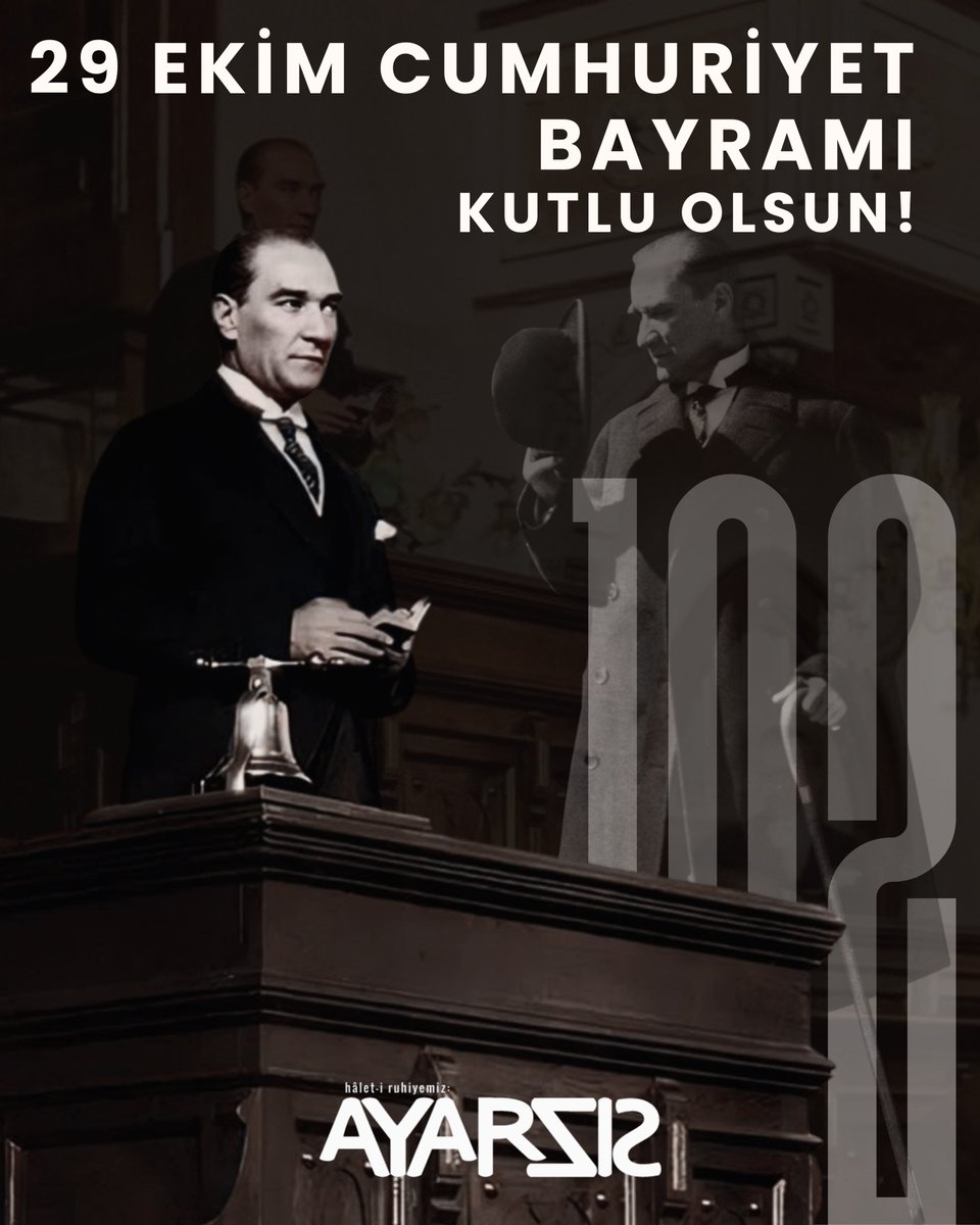 Türk Cumhuriyeti 102 Yaşında, Kutlu Olsun!