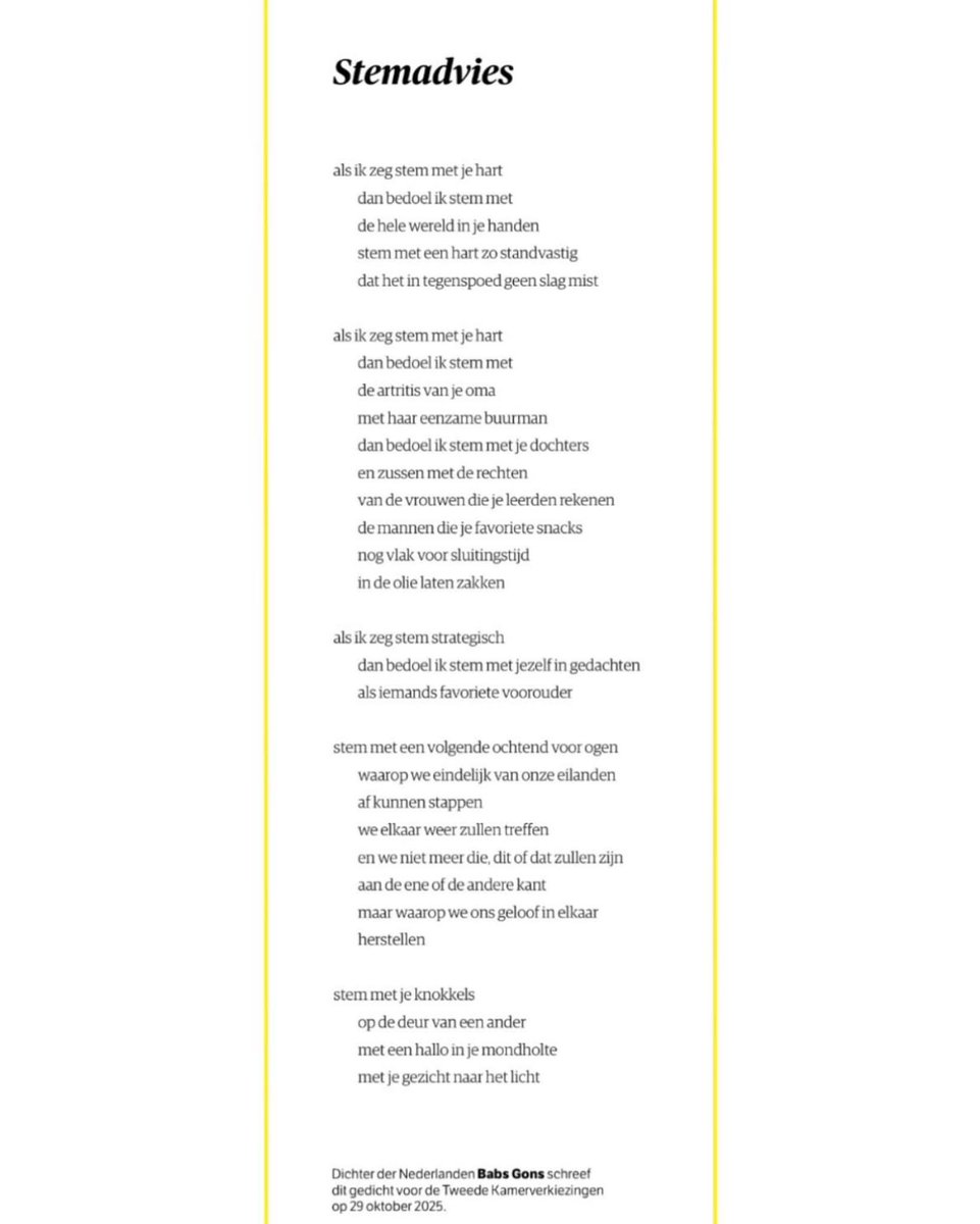 Vier de democratie vandaag! #stemadvies #dichterdesvaderlands