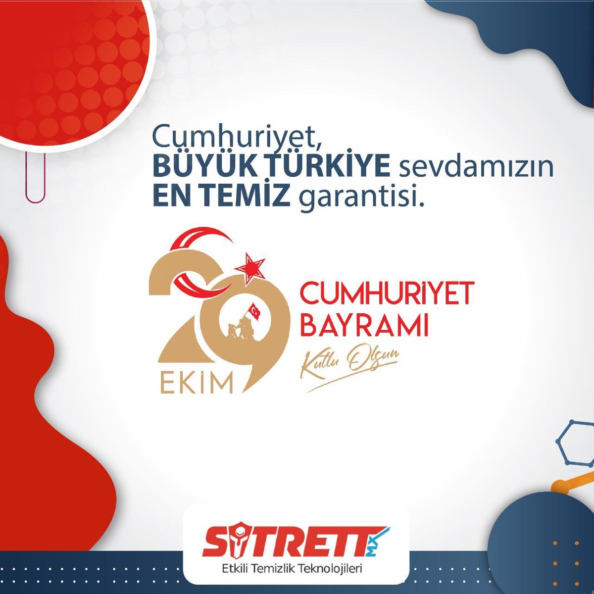 Cumhuriyet, 
BÜYÜK TÜRKİYE sevdamızın EN TEMİZ garantisi. 
29 Ekim Cumhuriyet Bayramımız Kutlu Olsun. 
#29Ekim #Cumhuriyet #SitrettMx #Sitrett